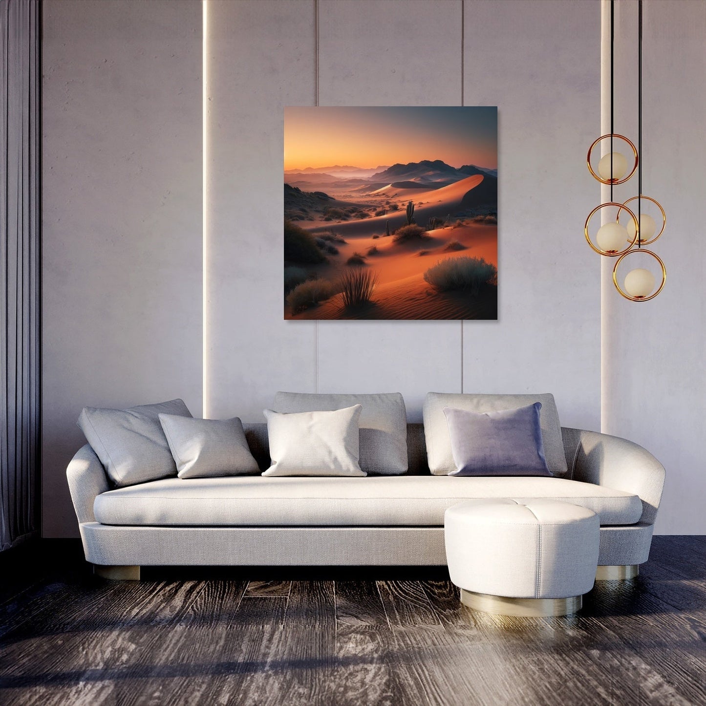 Dawn Desert Elegance Canvas
