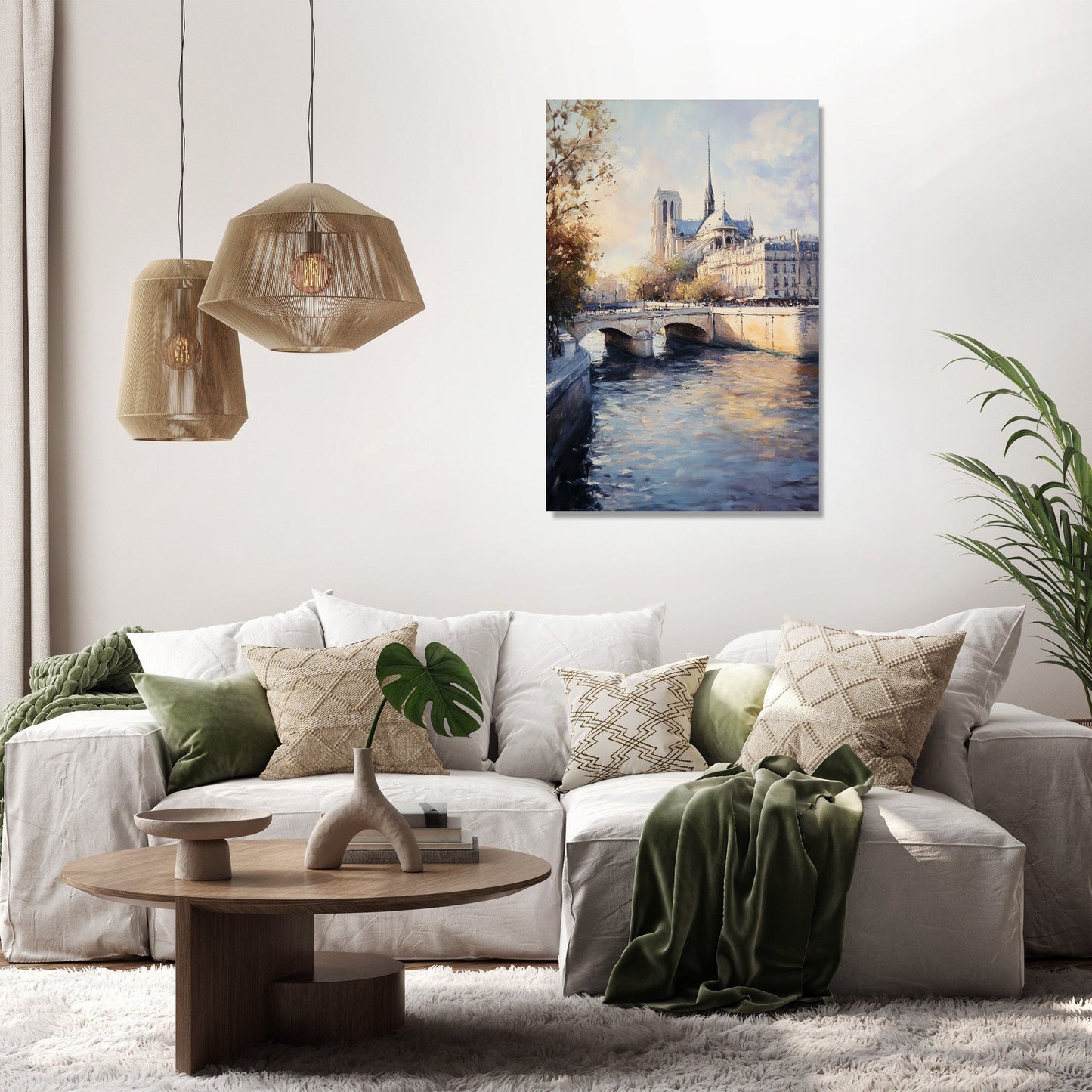 Seine River Parisian Canvas