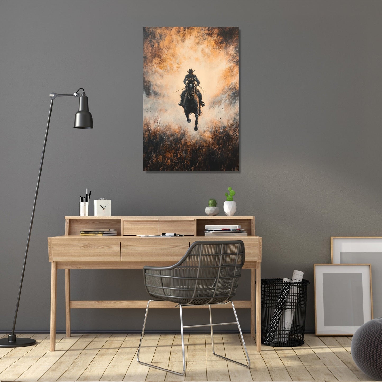 Galloping Horse Dawn Canvas