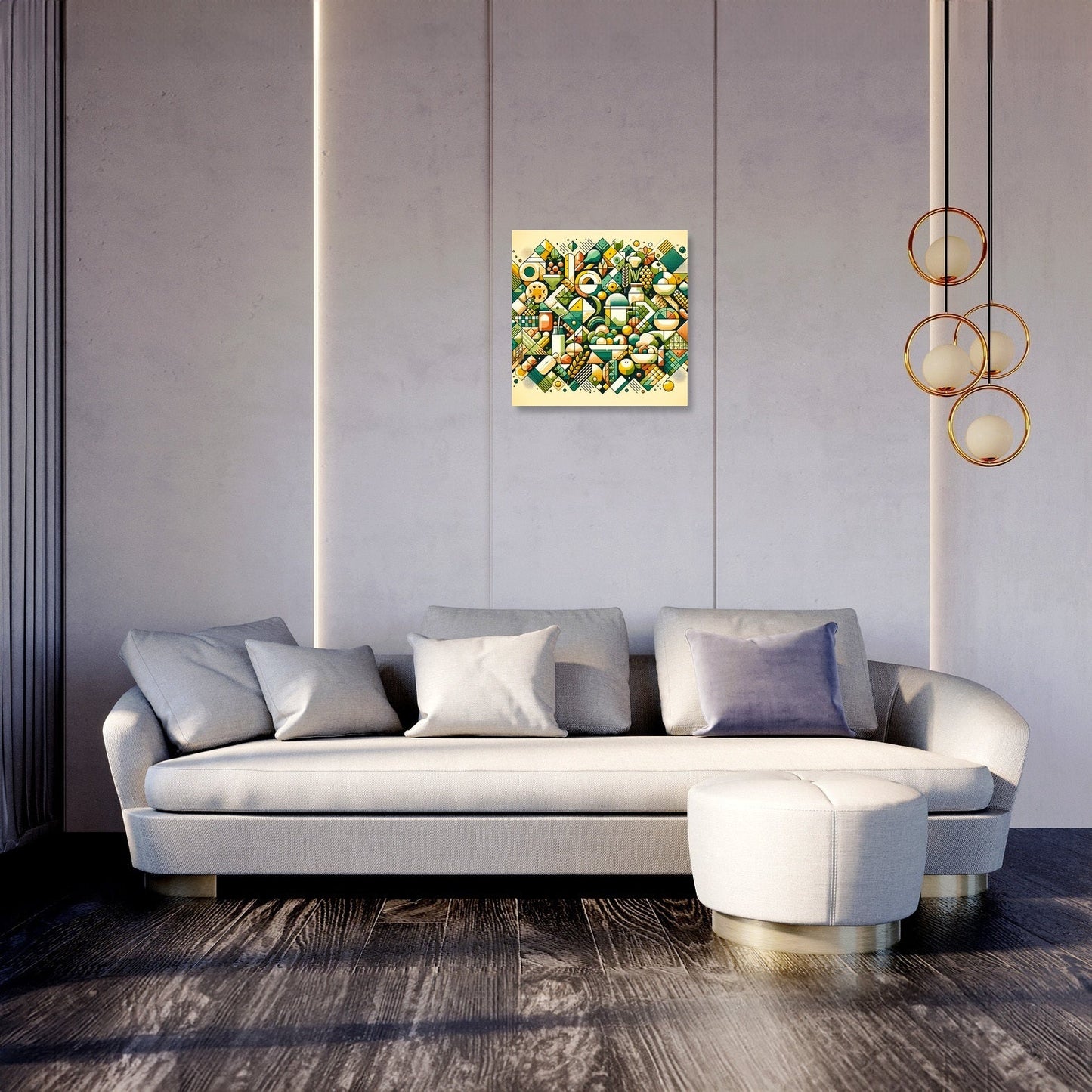 Culinary Mosaic Canvas