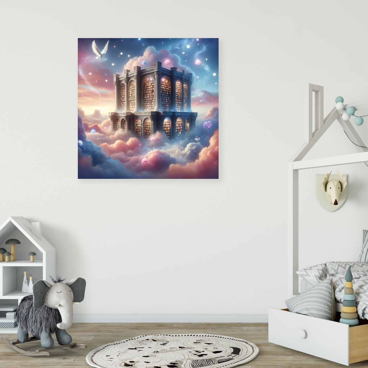 Celestial Library Canvas