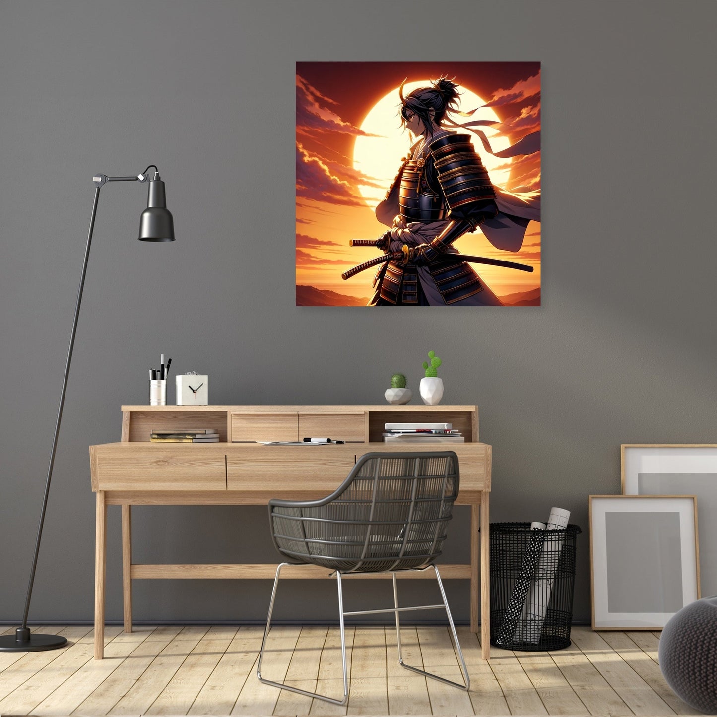 Sunset Samurai's Resolve Canvas