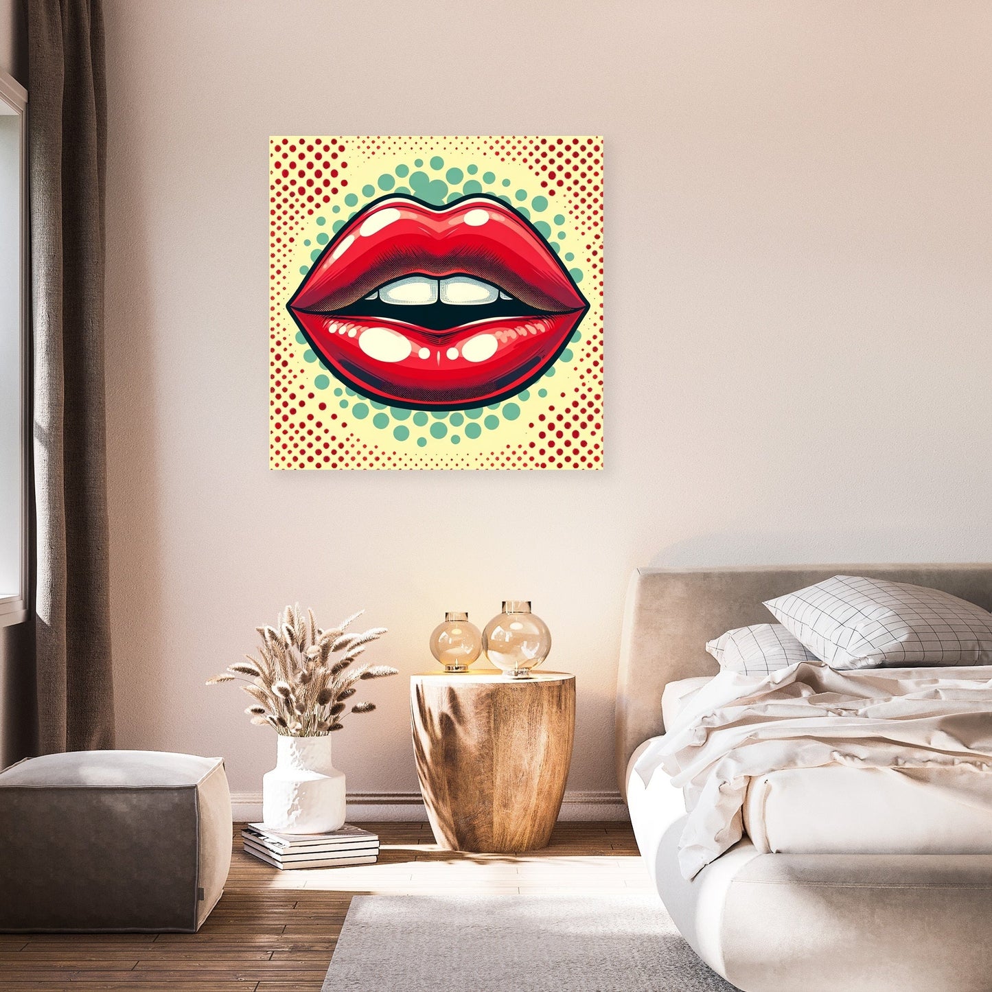 Red Lips Pop Canvas
