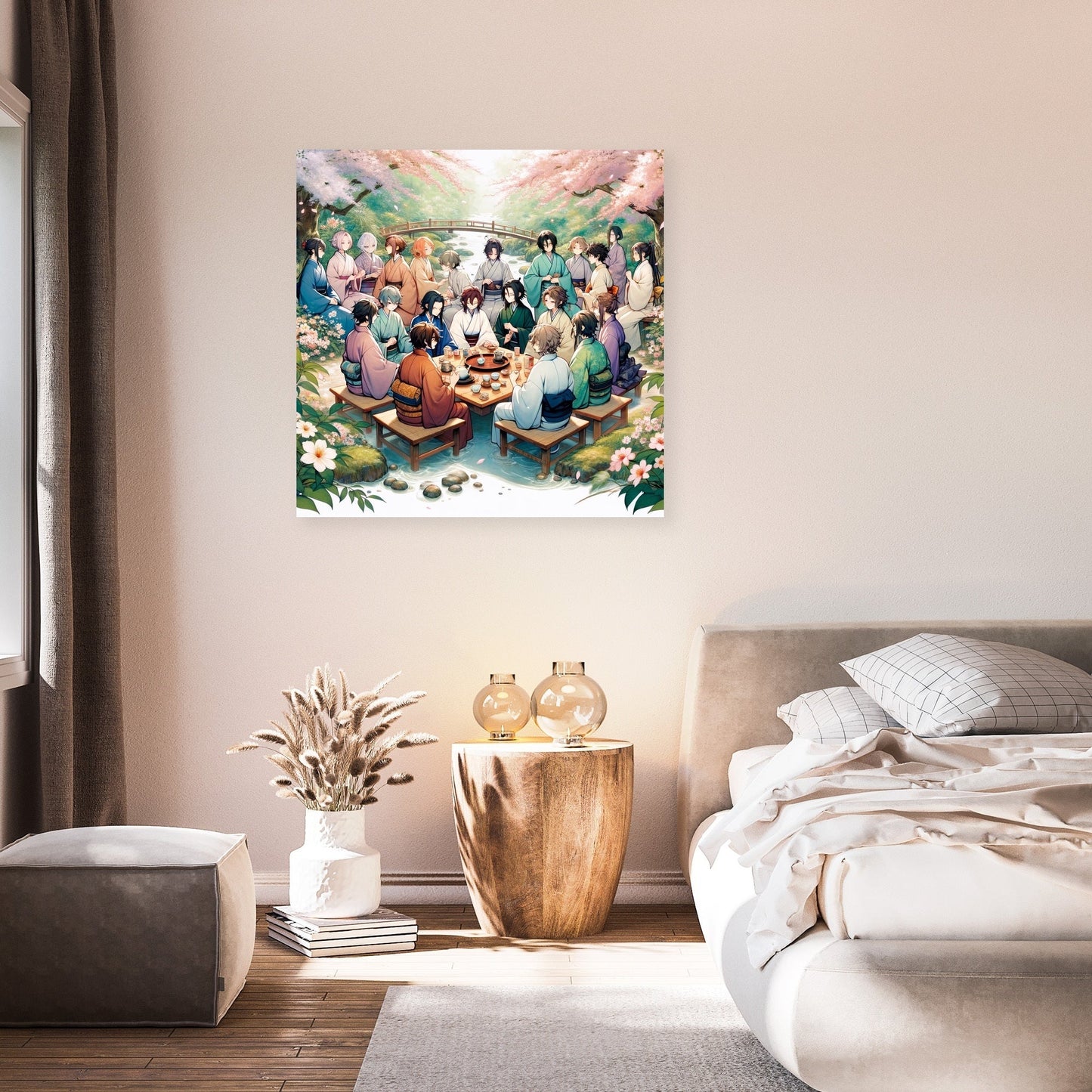 Sakura Garden Tea Party Canvas