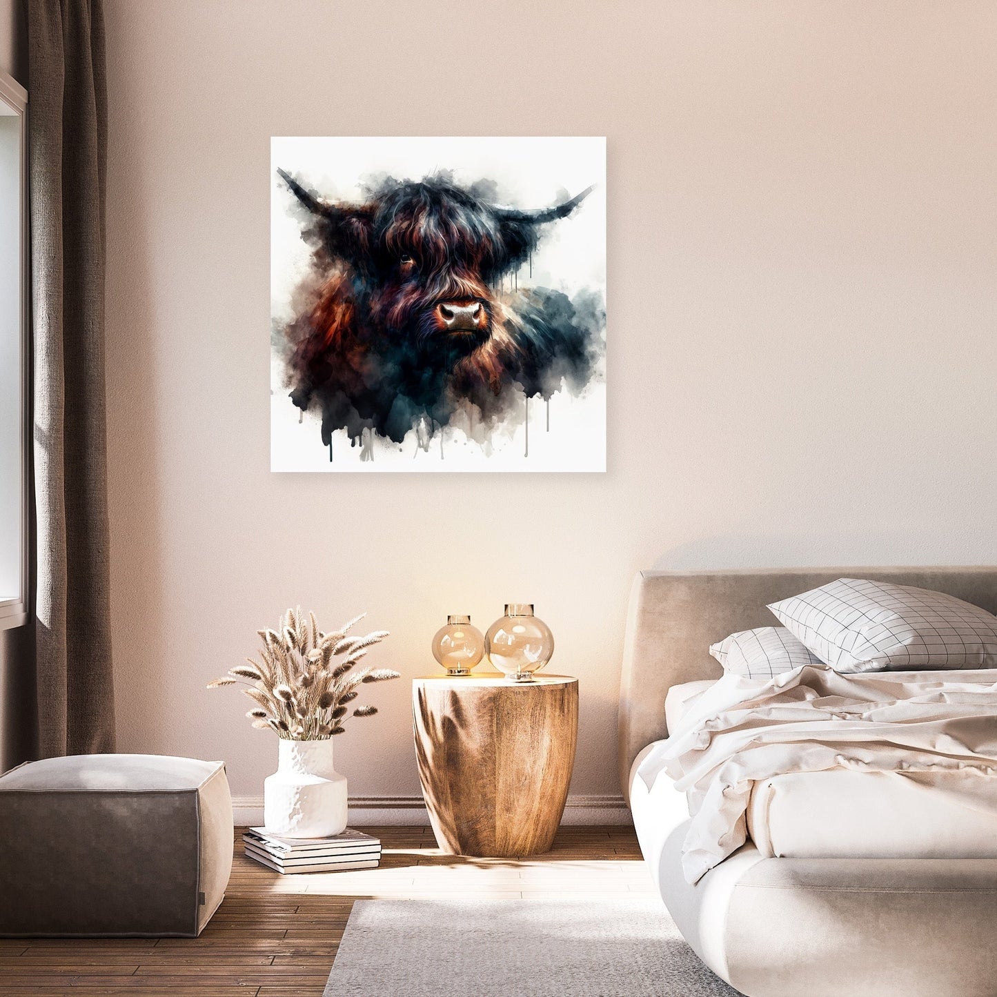 Highland Cow Soul Canvas