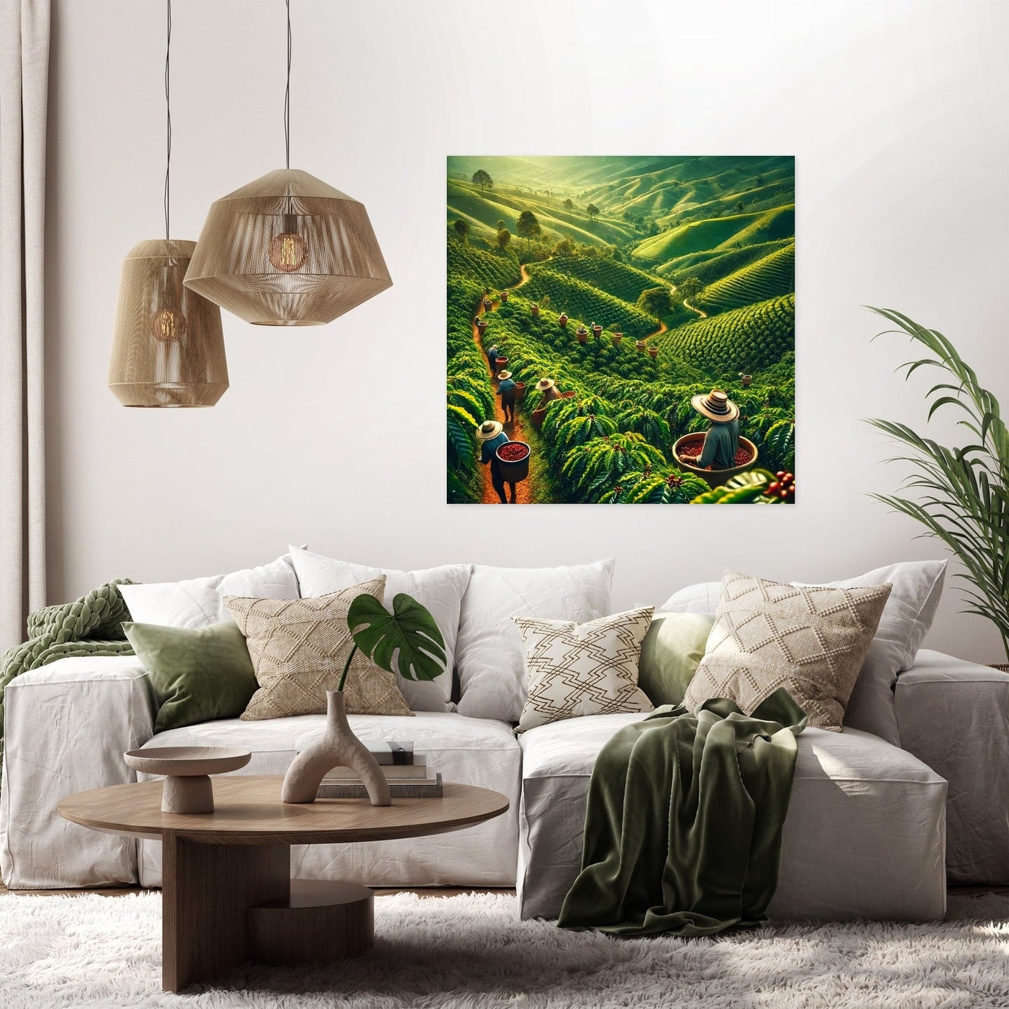 Colombian Coffee Plantation Canvas