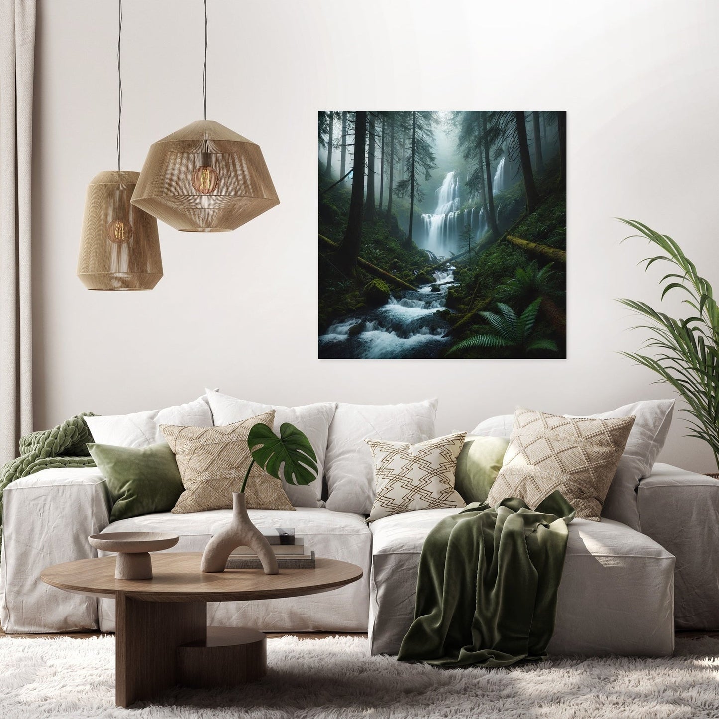 Waterfall Serenity Canvas