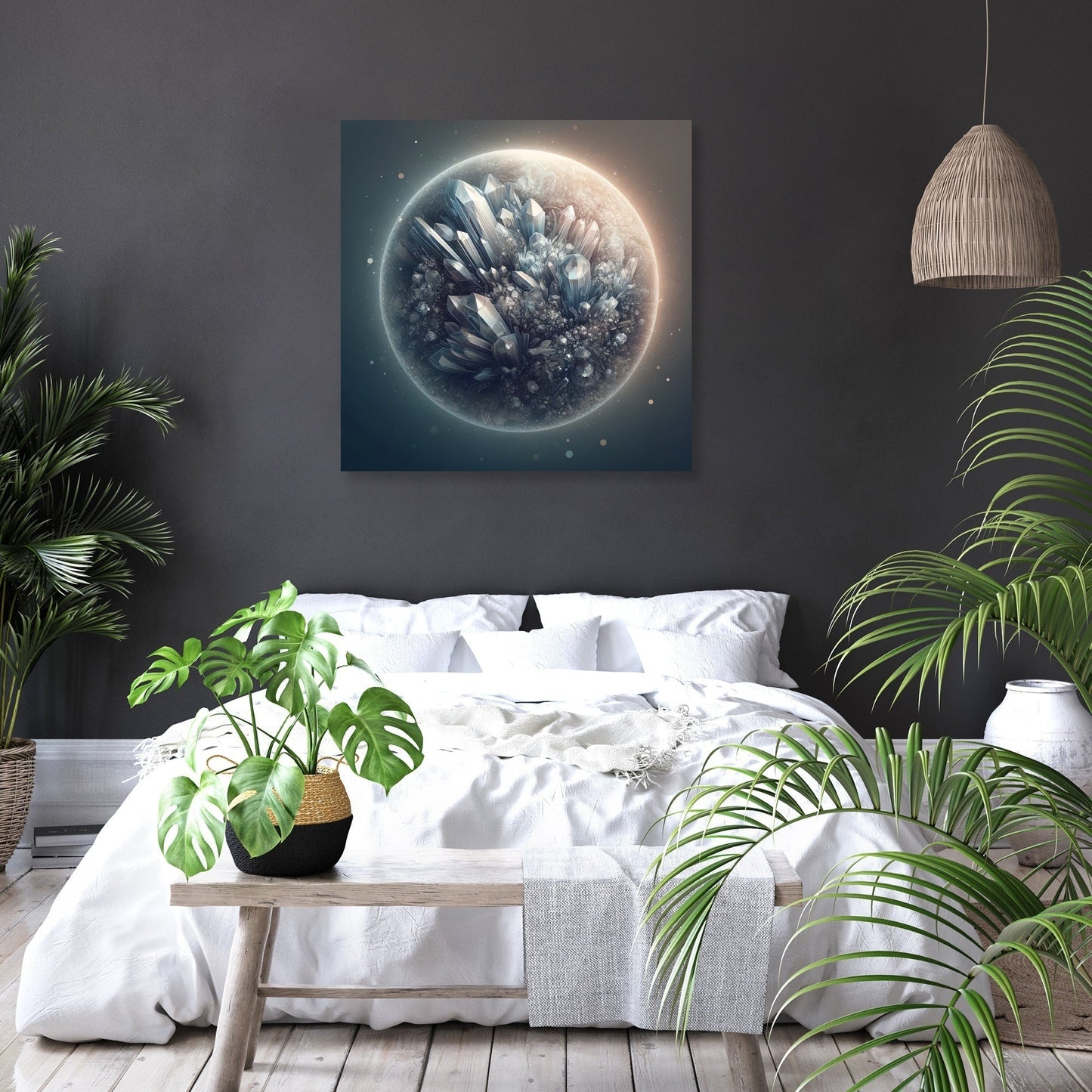 Crystal Planet Canvas