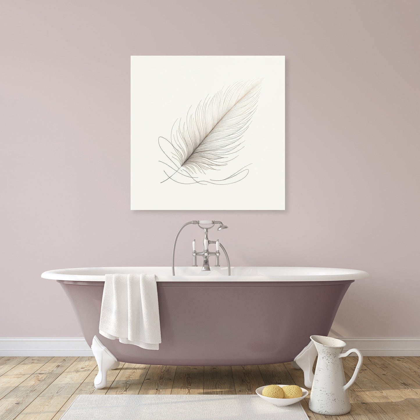 Gentle Feather Canvas