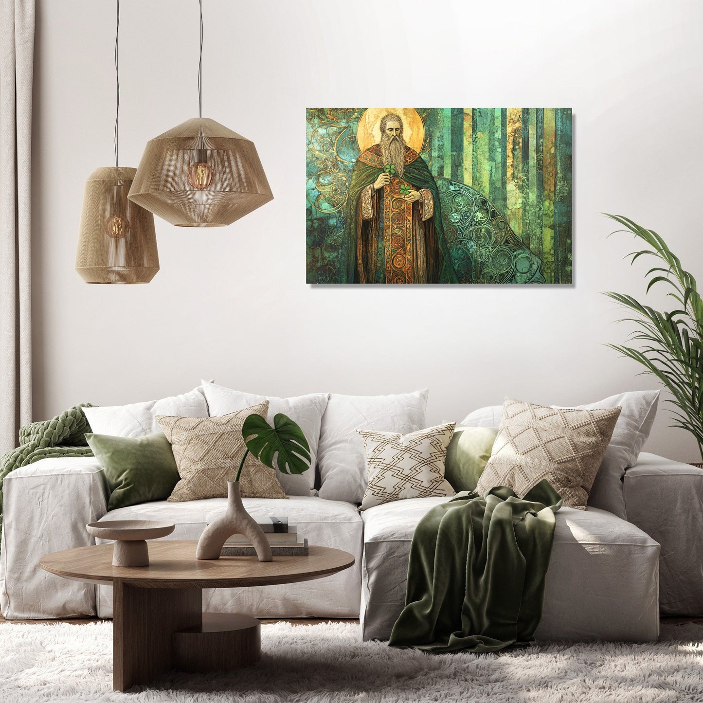 Saint Patrick’s Shamrock Canvas