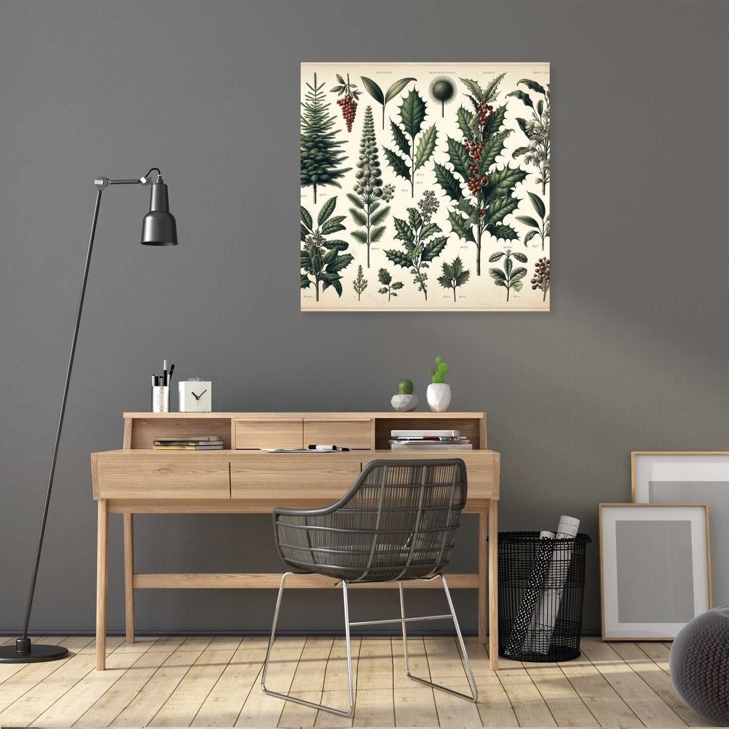 Winter Flora Archive Canvas