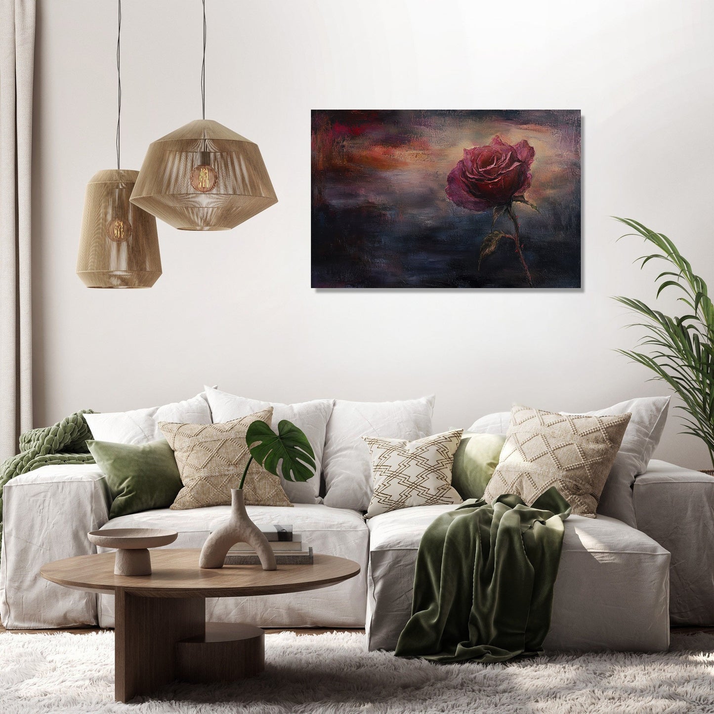 Twilight Rose Canvas