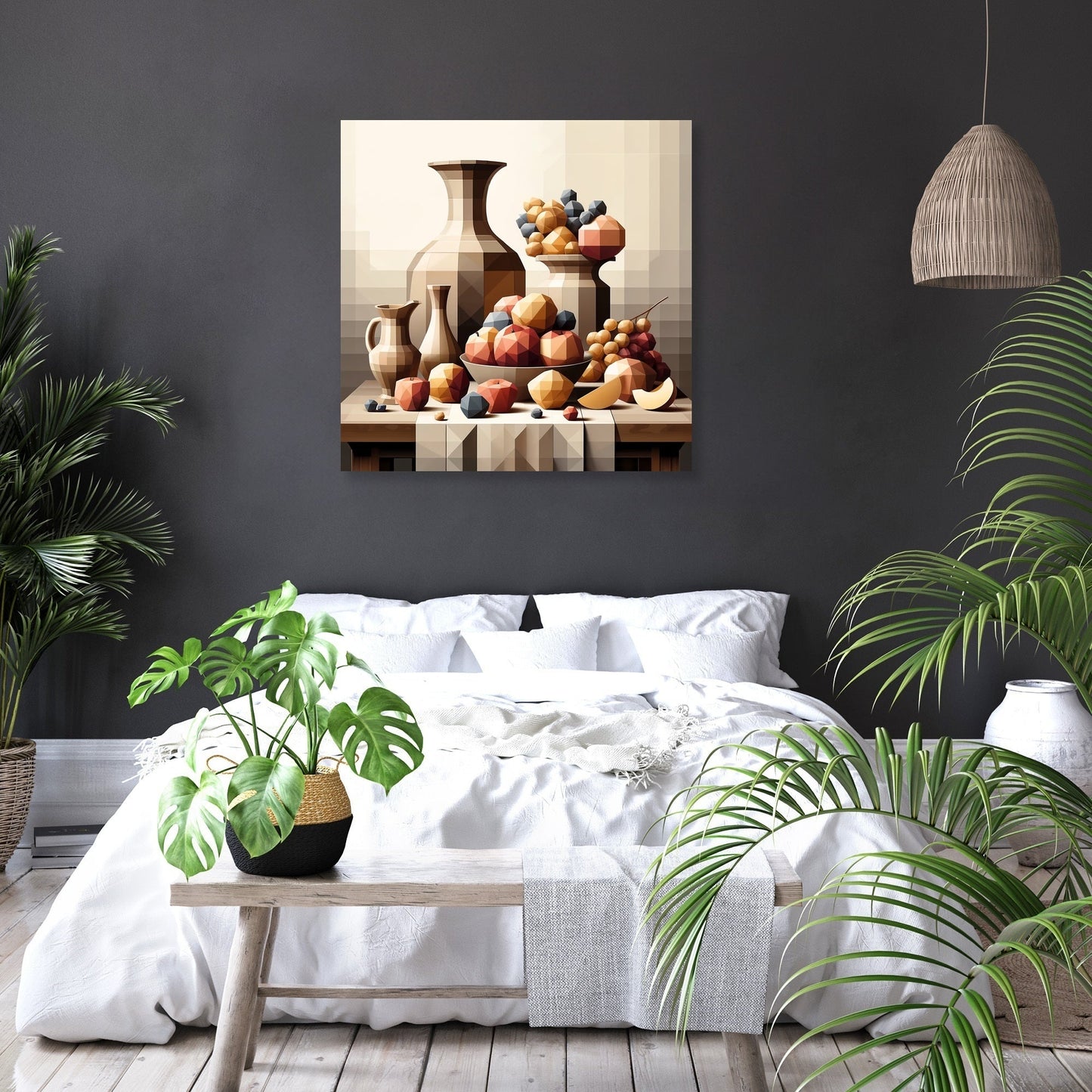 Geometric Still Life Canvas