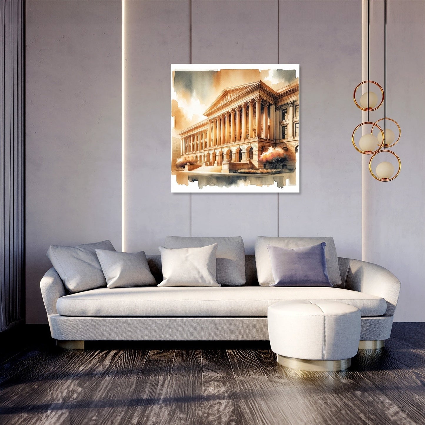 Courthouse of Tradition Canvas