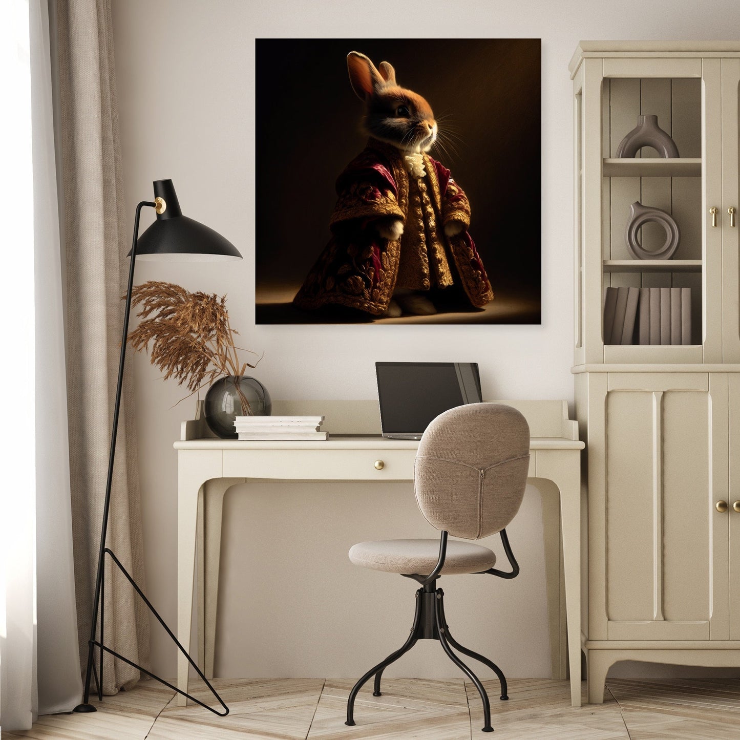 Regal Rabbit Majesty Canvas