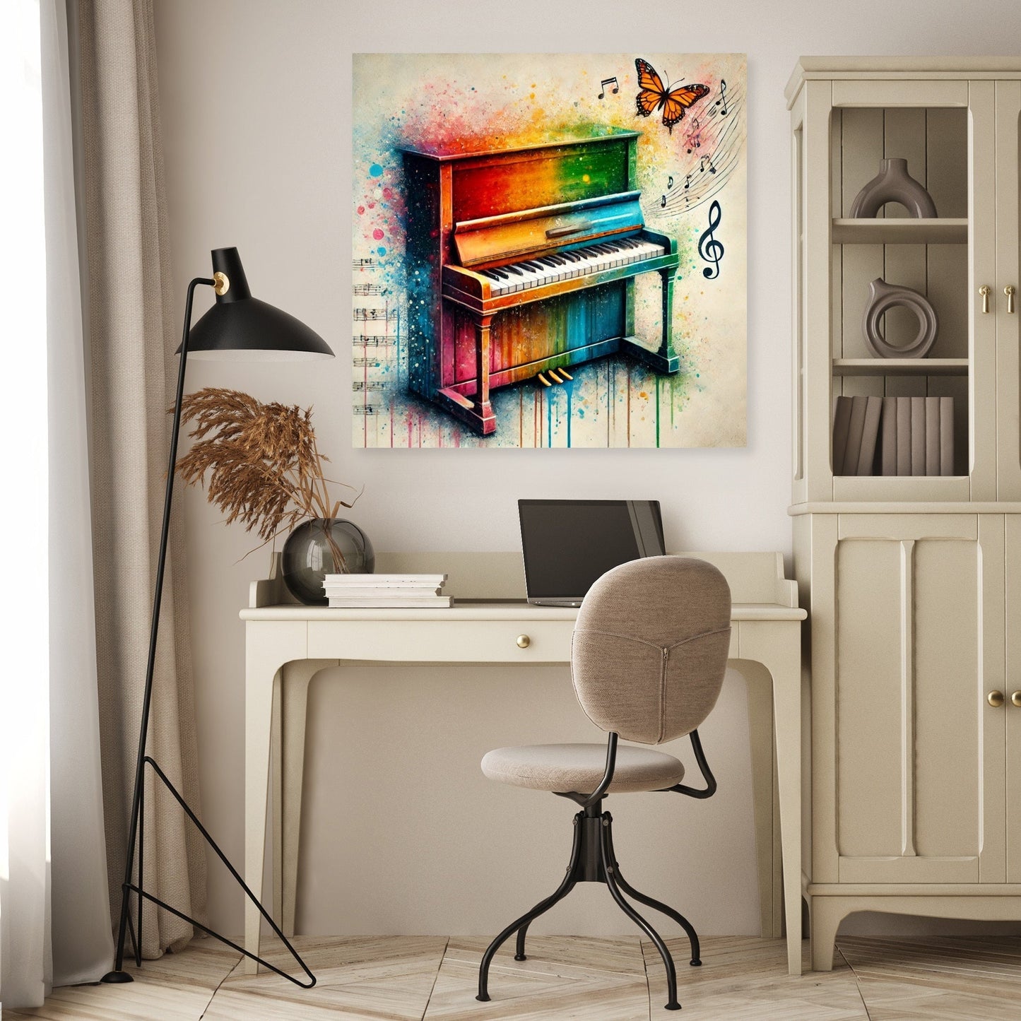Vibrant Musical Symphony Canvas