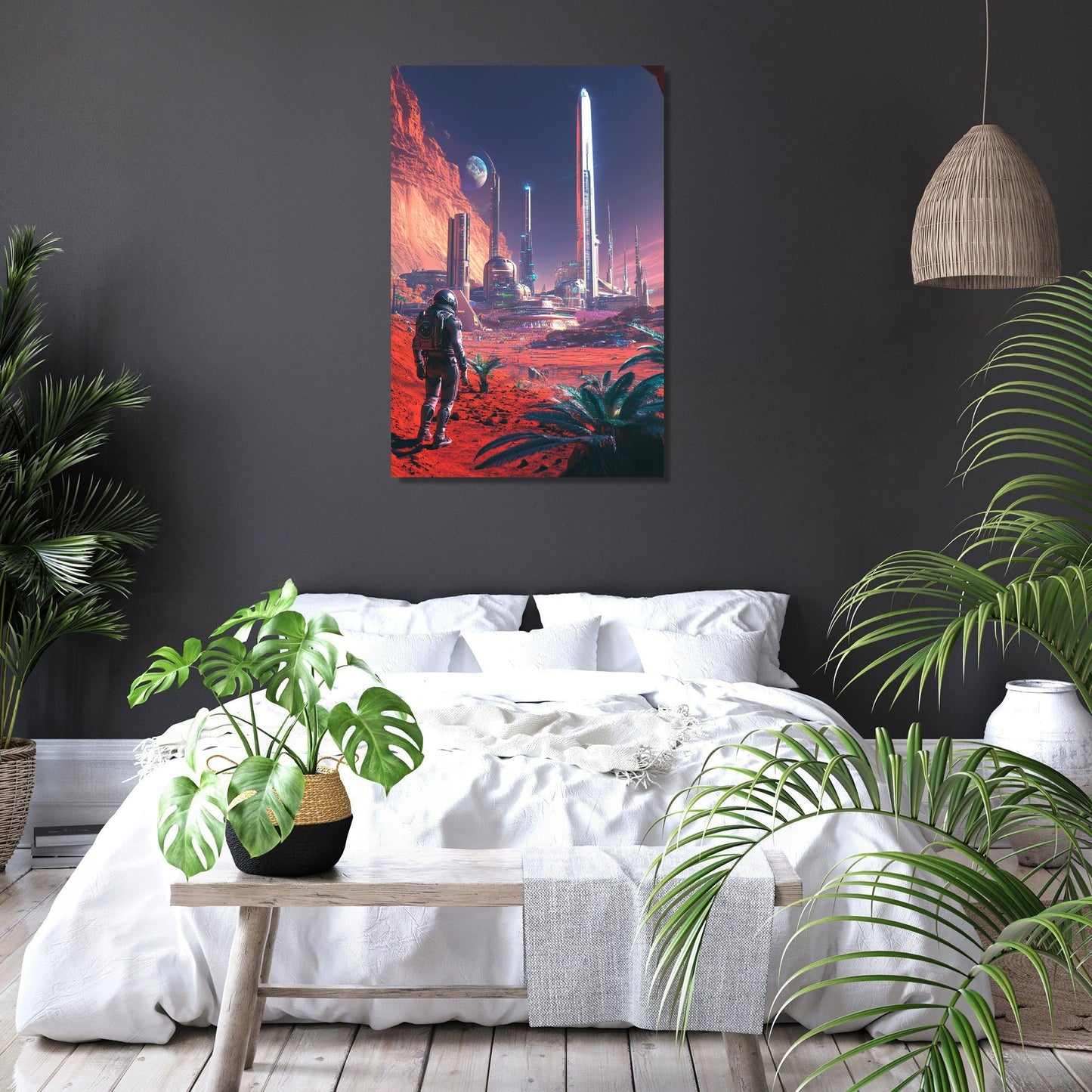 Martian Cityscape Canvas