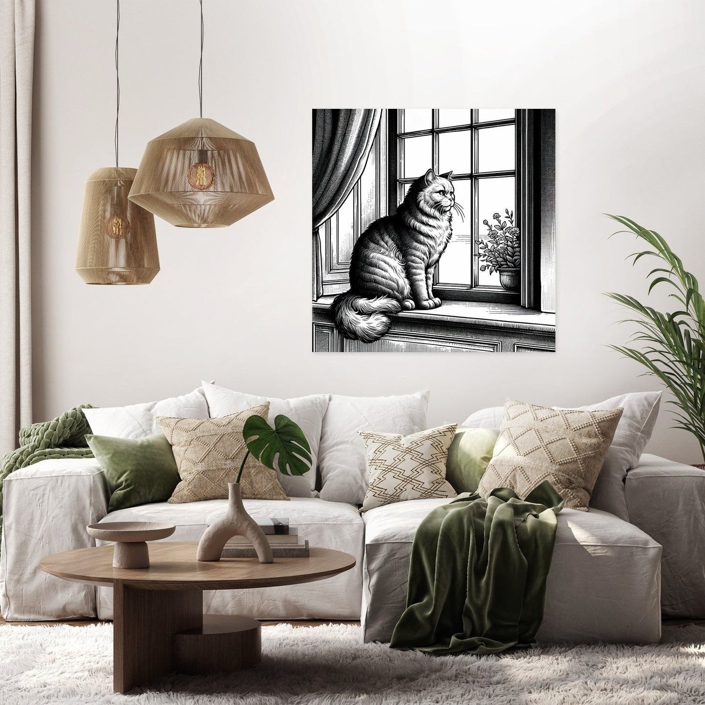 Elegant Gaze Canvas