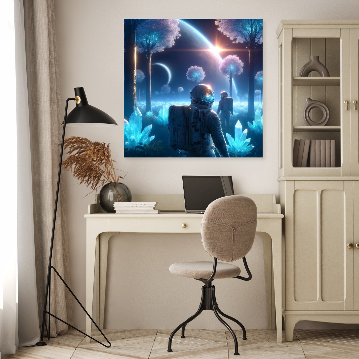 Crystal Forest Exploration Canvas