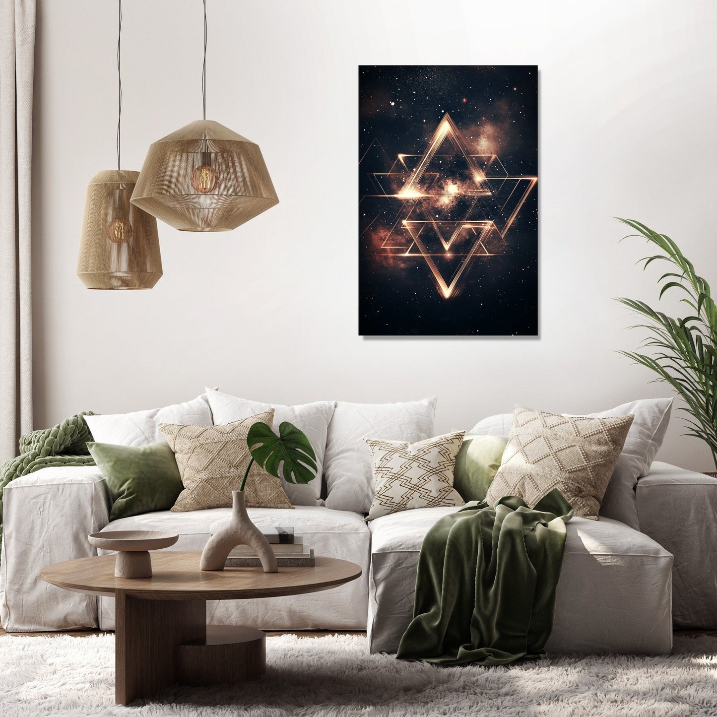 Cosmic Triangles Canvas