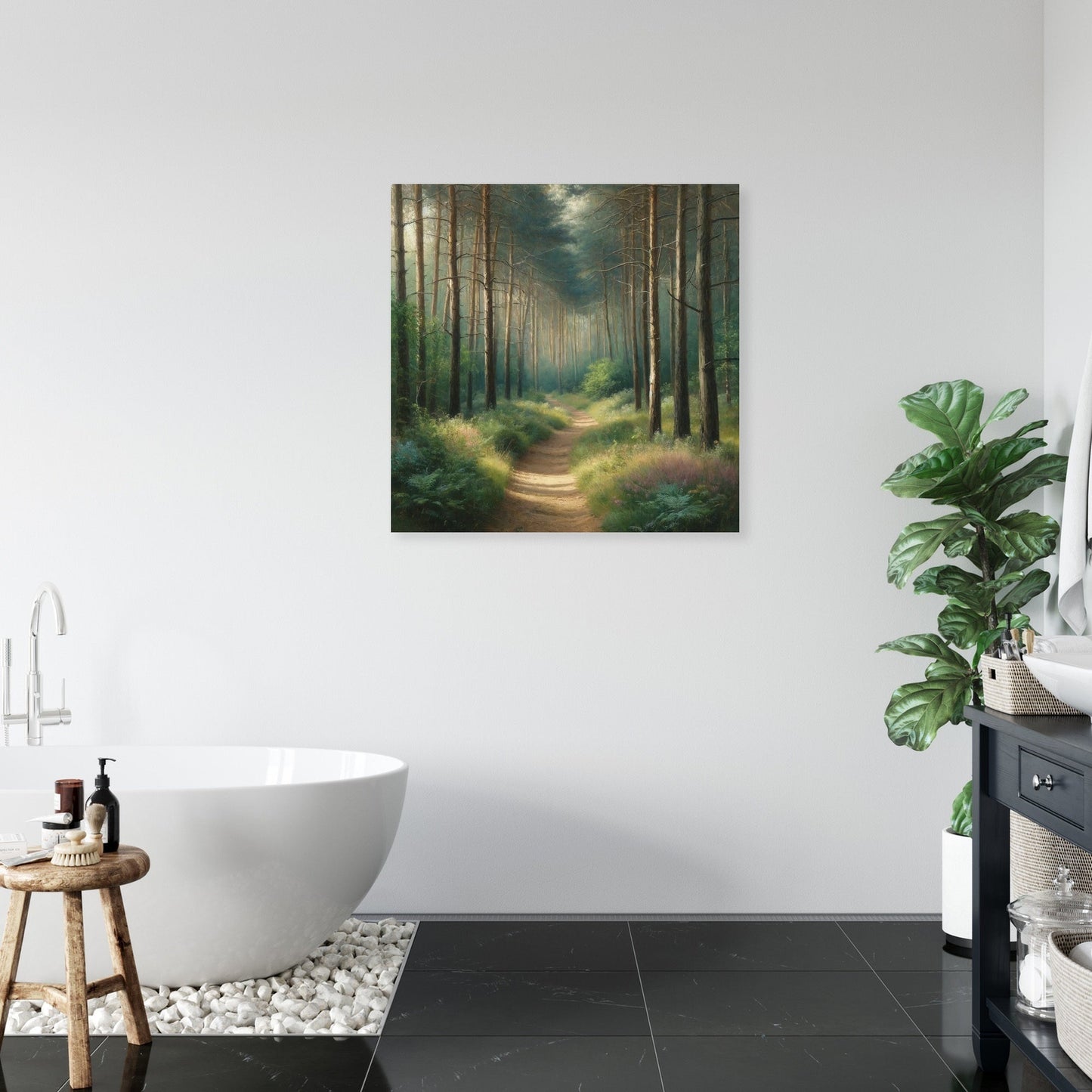 Forest Path Tranquility Canvas