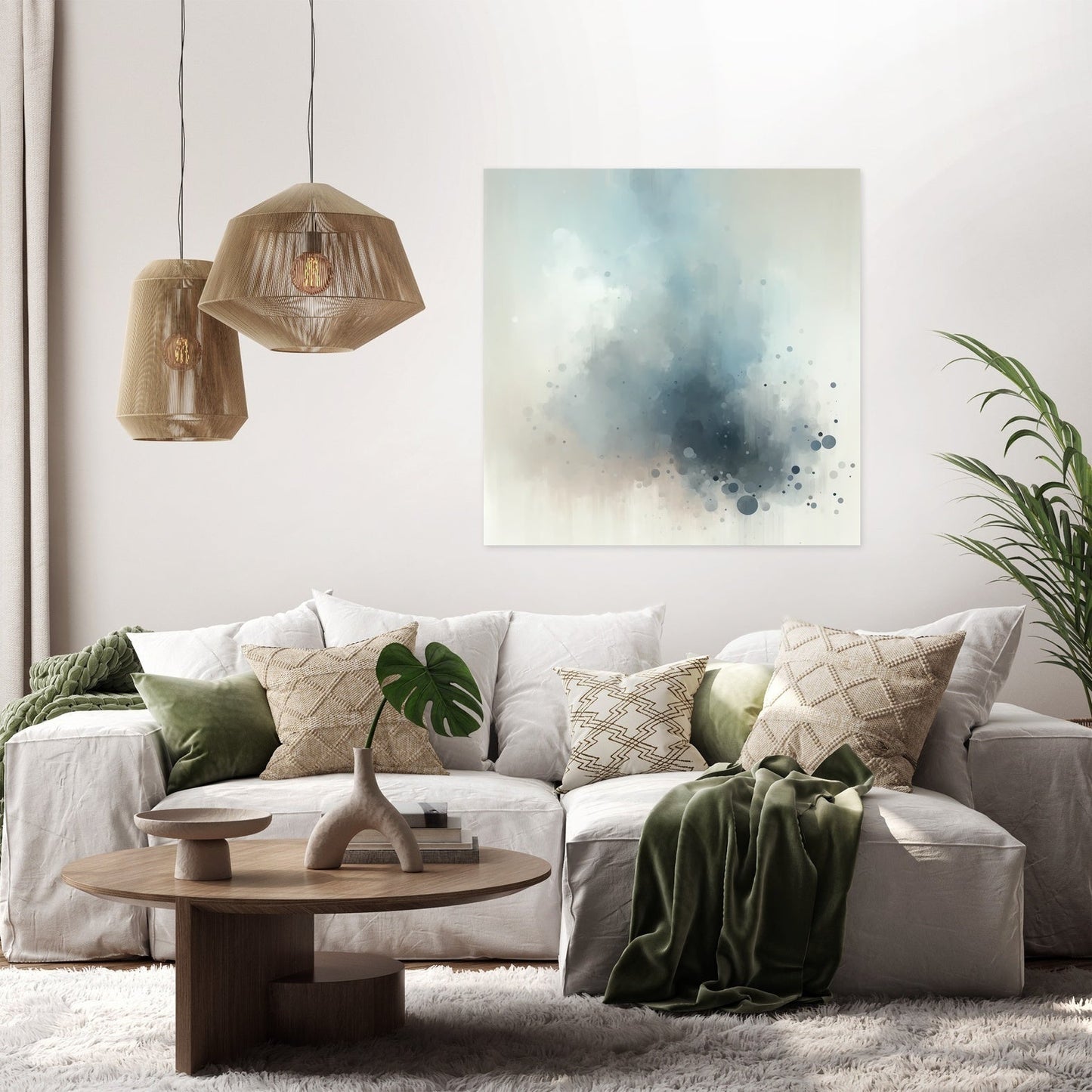 Helplessness Drifted Canvas