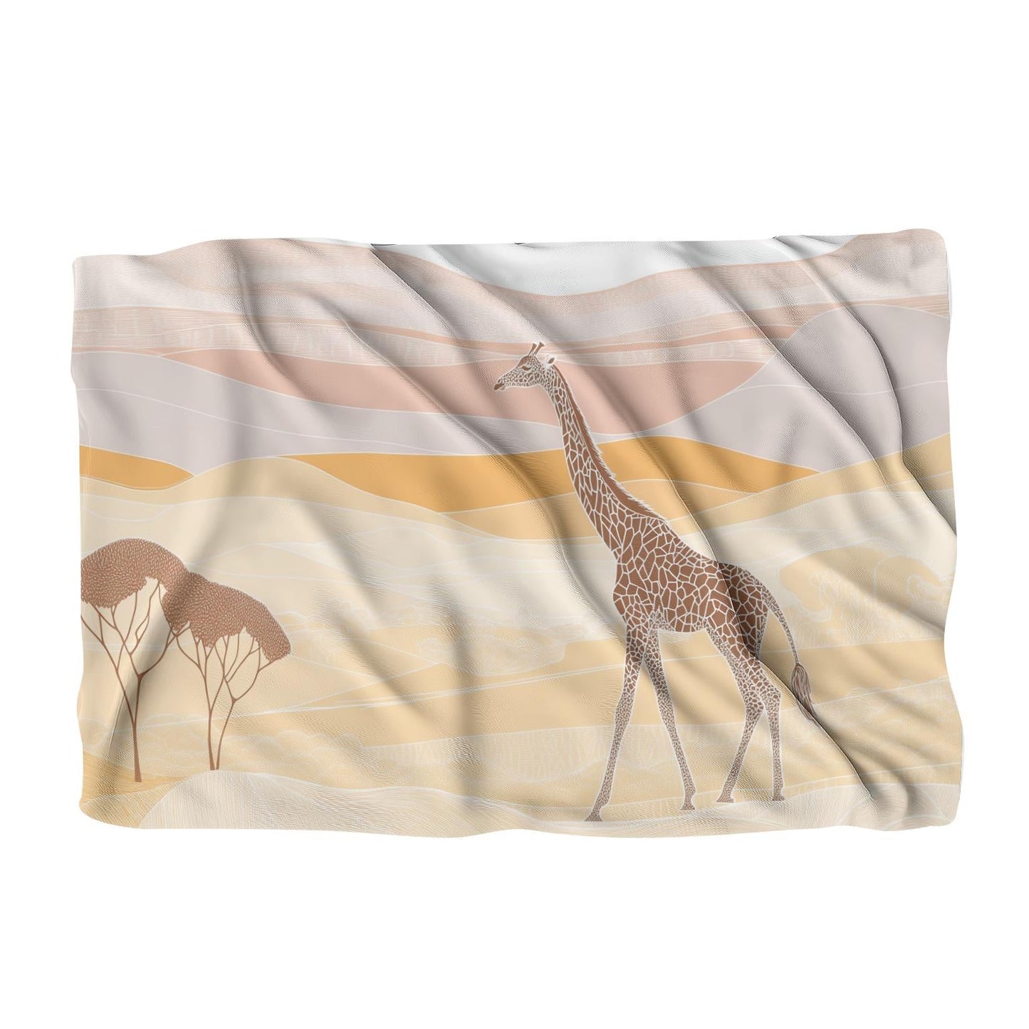 Graceful Giraffe Savannah Blanket