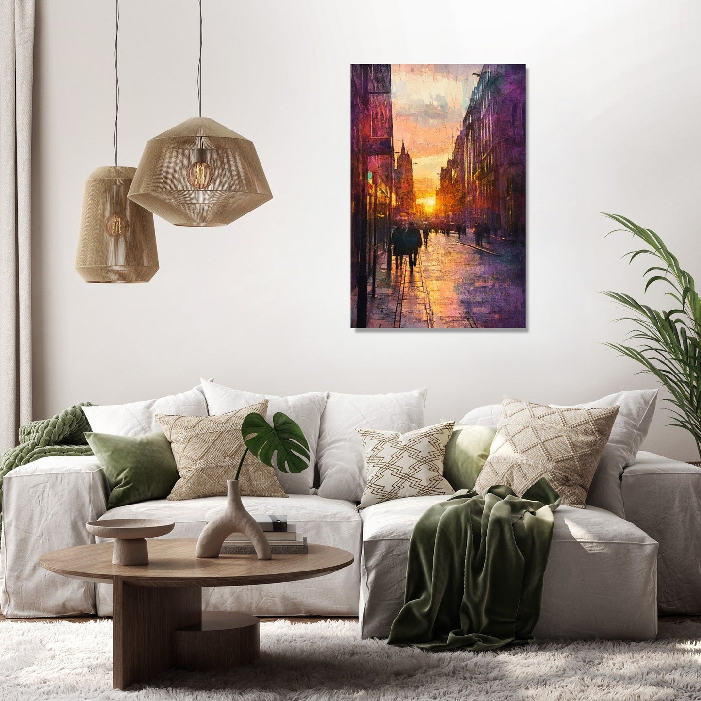 Hardman Street Sunset Canvas