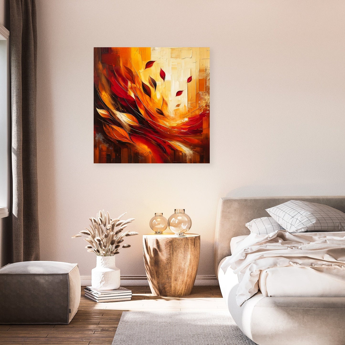 Autumn Embrace Abstract Canvas
