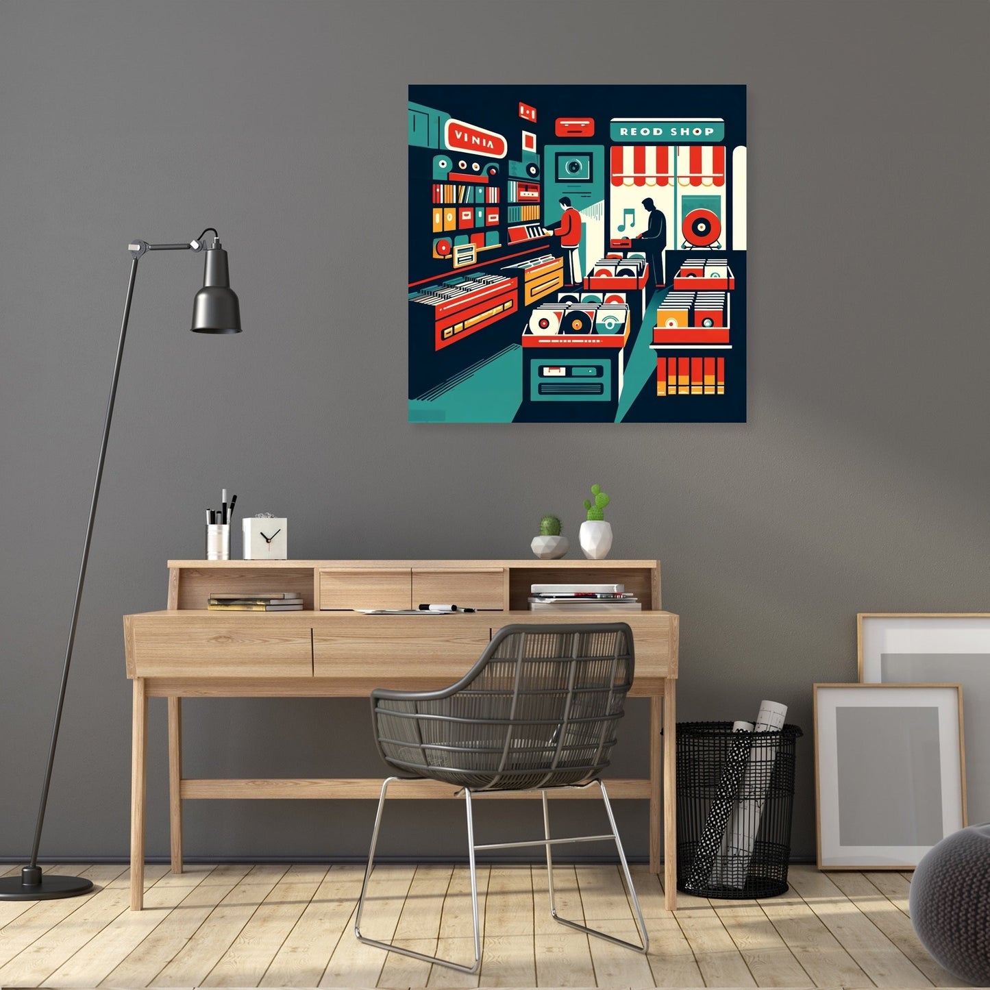 Vintage Vinyl Vibes Canvas