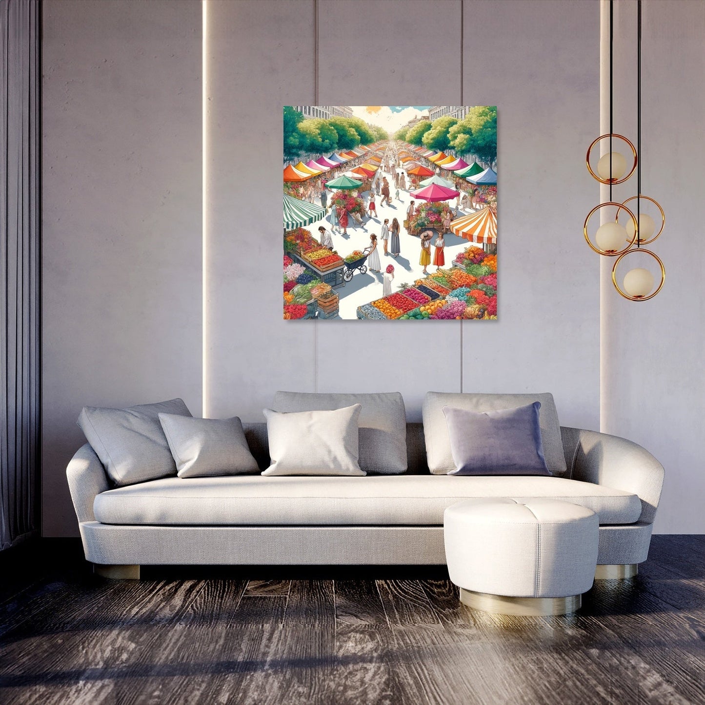 Market Vibrance Summer Canvas