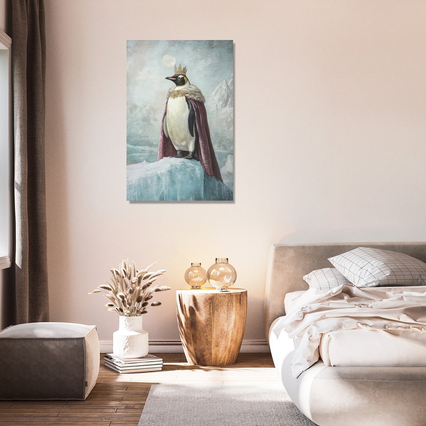 Regal Penguin Majesty Canvas
