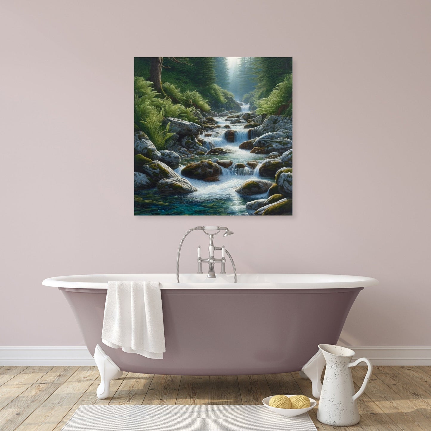 Crystal Stream Canvas