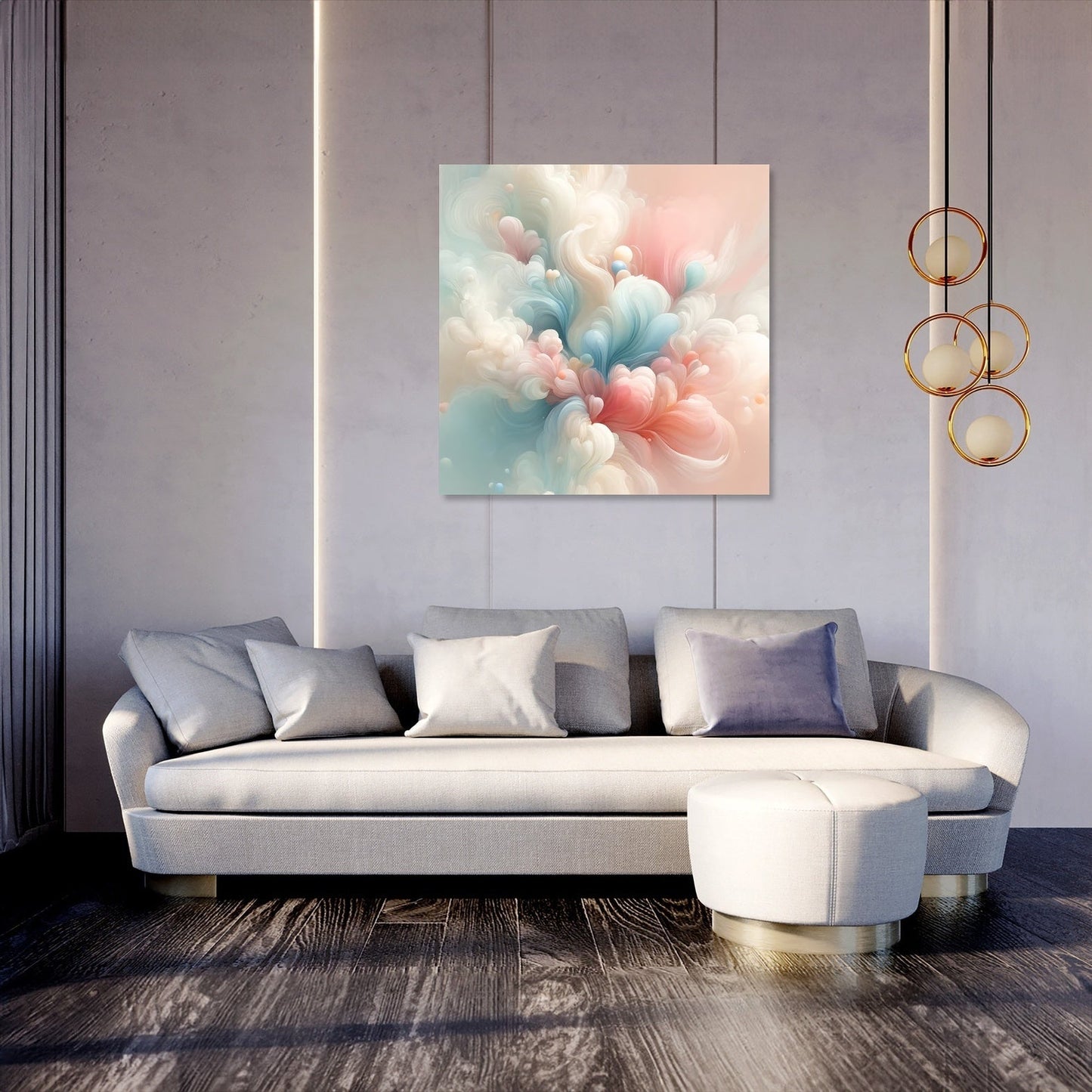 Spring Whispers Abstract Canvas