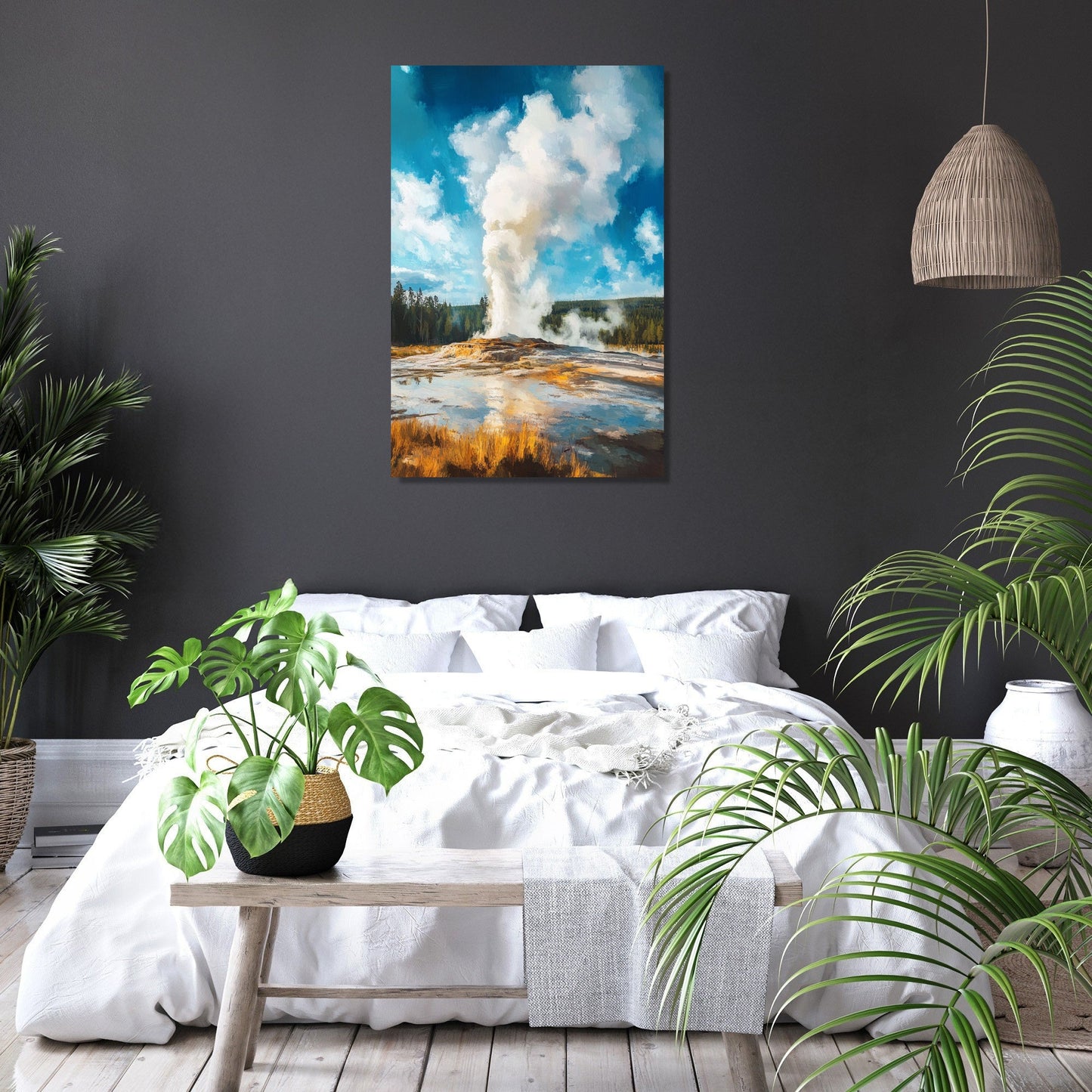 Yellowstone Geyser Canvas