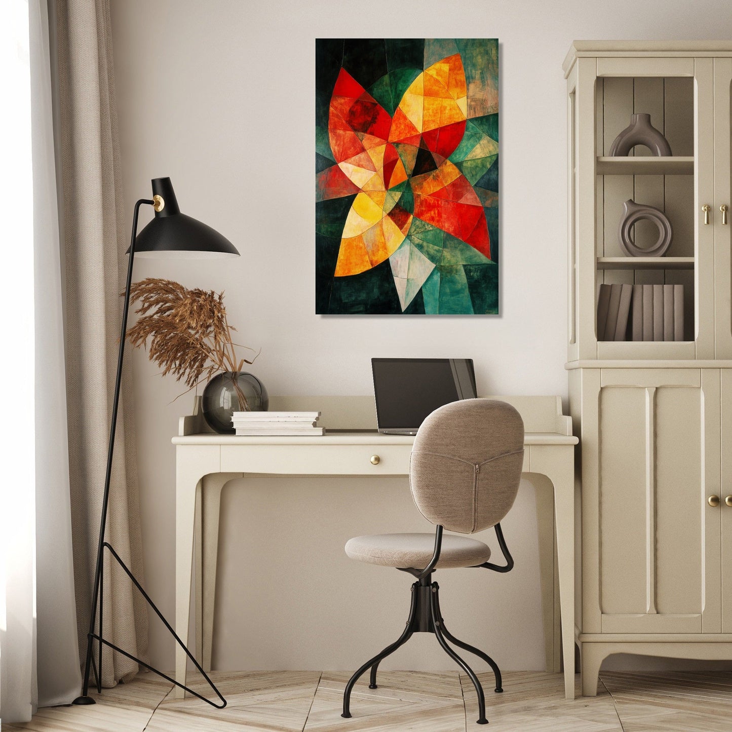 Geometric Flora Canvas