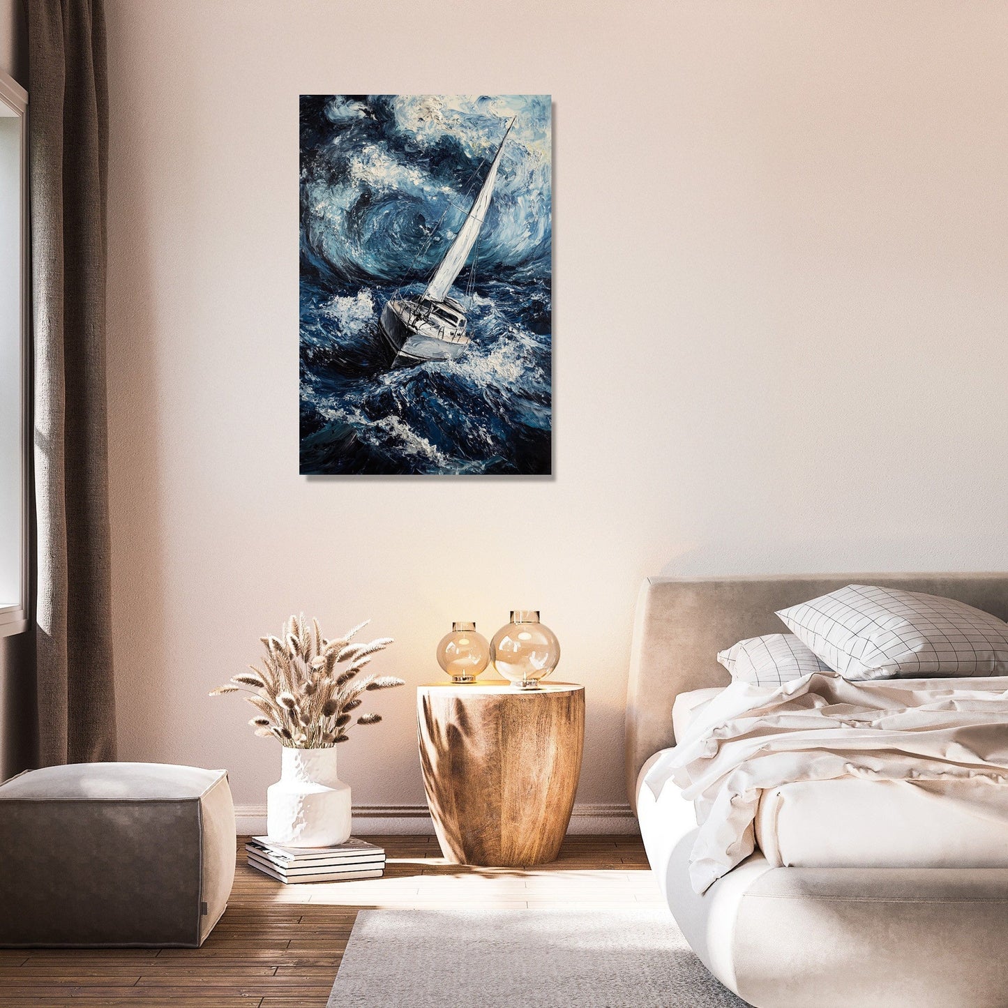 Stormy Seas Yacht Canvas