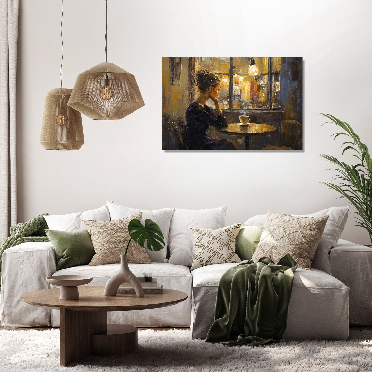 Dusk Coffee Moments Canvas