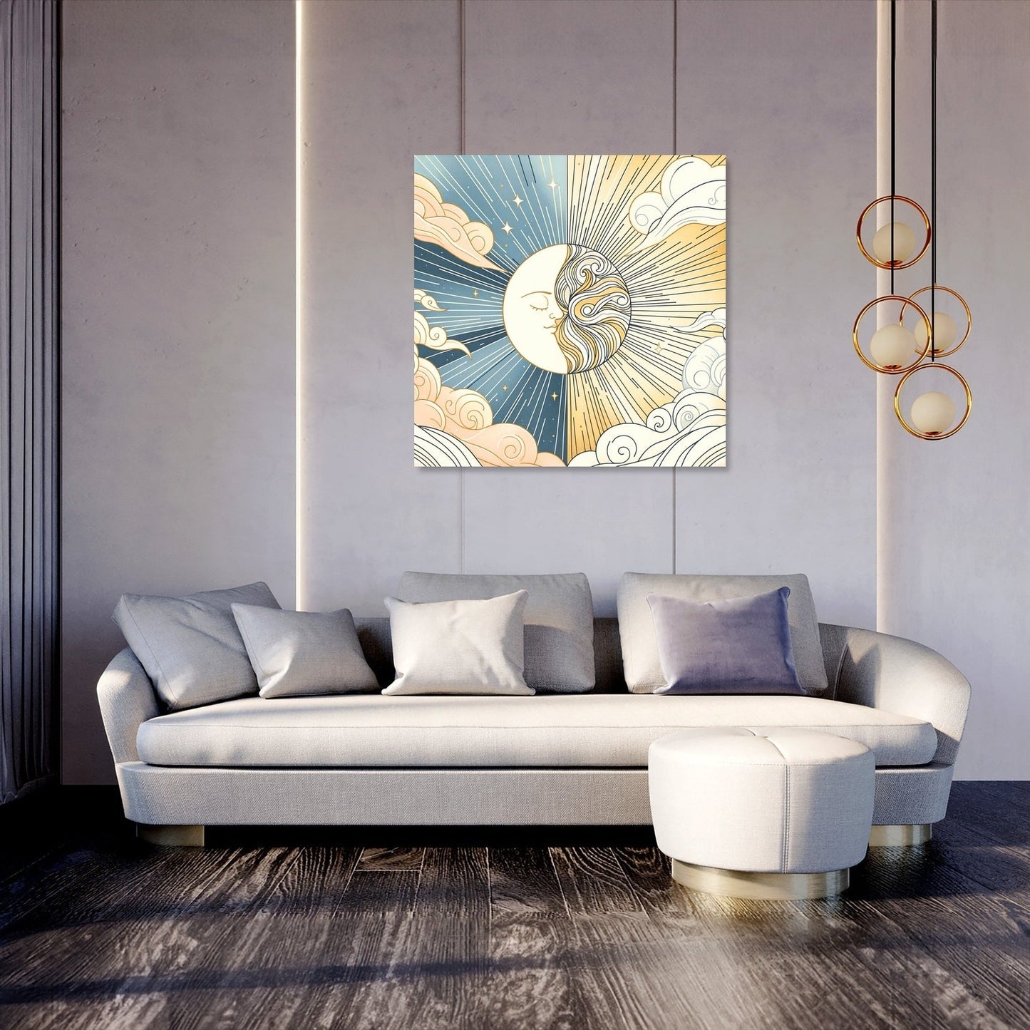 Sun and Moon Symphony Canvas