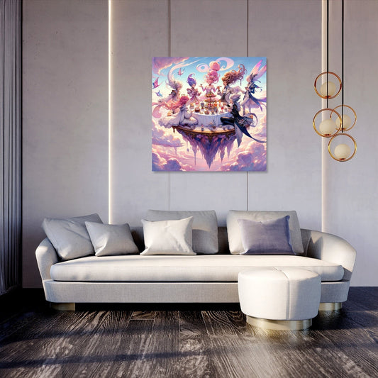 Sky High Tea Party Canvas