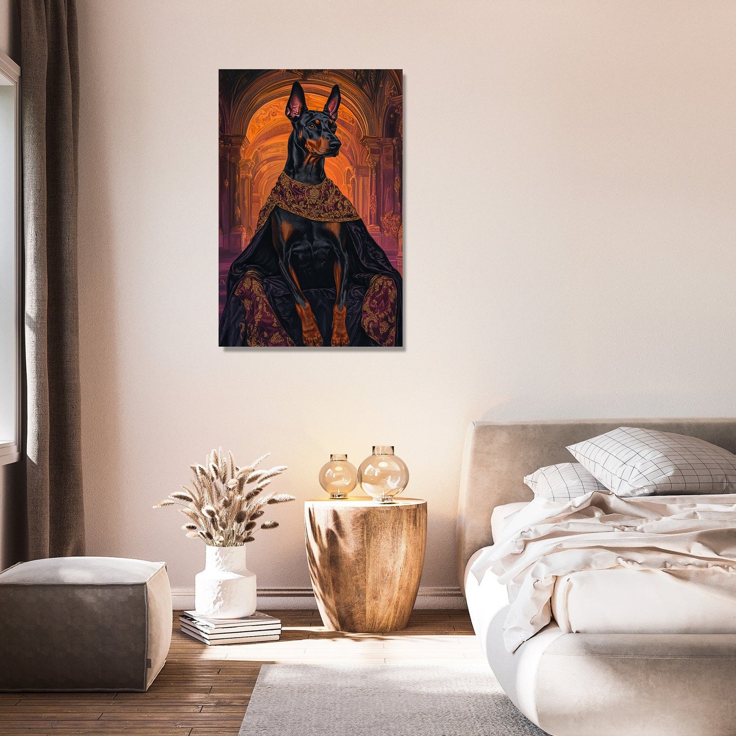 Noble Doberman's Royal Canvas