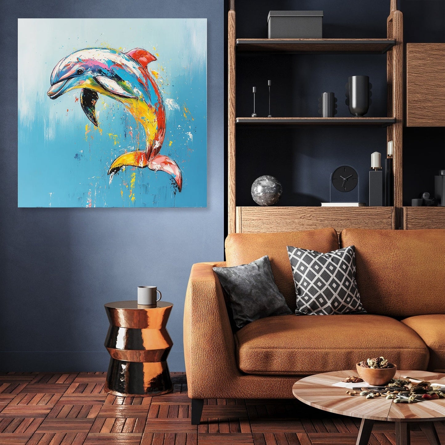 Dolphin's Dance Canvas