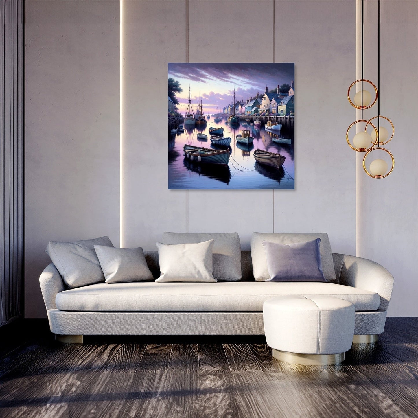 Twilight Harbor Canvas