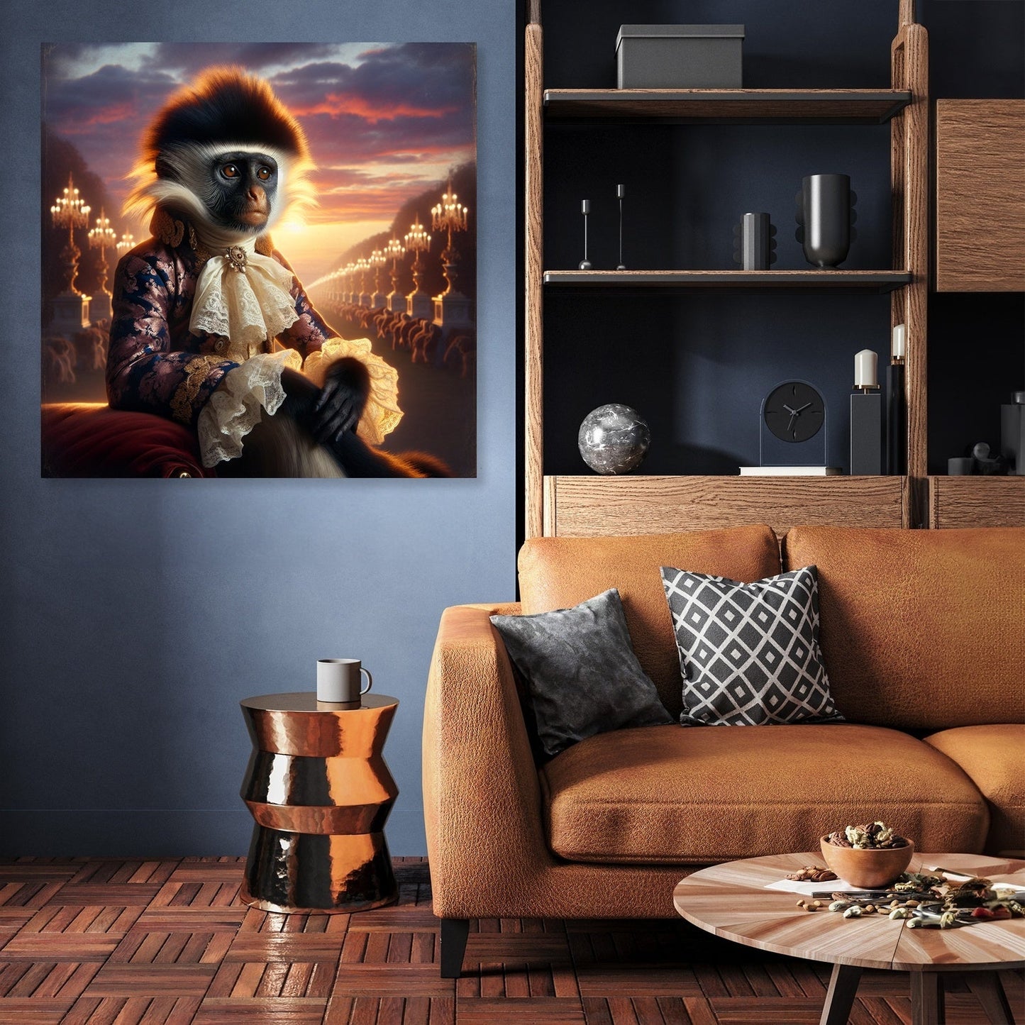 Regal Twilight Colobus Canvas