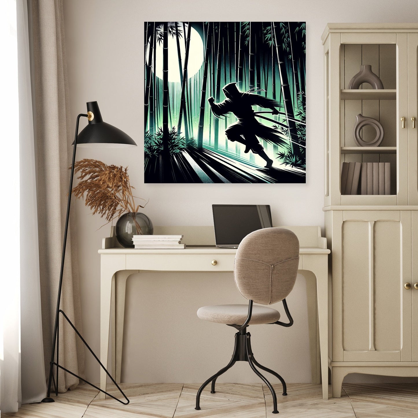 Ninja Moonlight Canvas