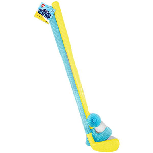 Children's 5 Piece Colourful Outdoor Plastic Golf Set Toy