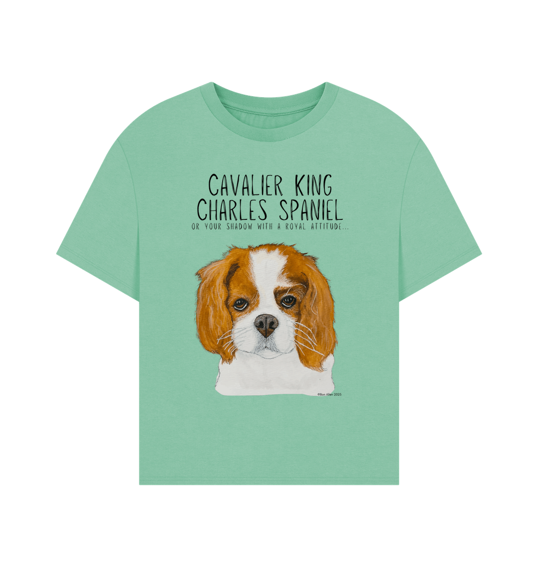 Bow Down, Darling: Sustainable Women’s Tee with Cavalier Queen Vibes