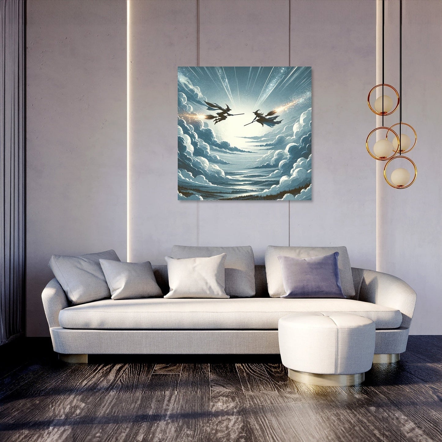 Aerial Duel Canvas