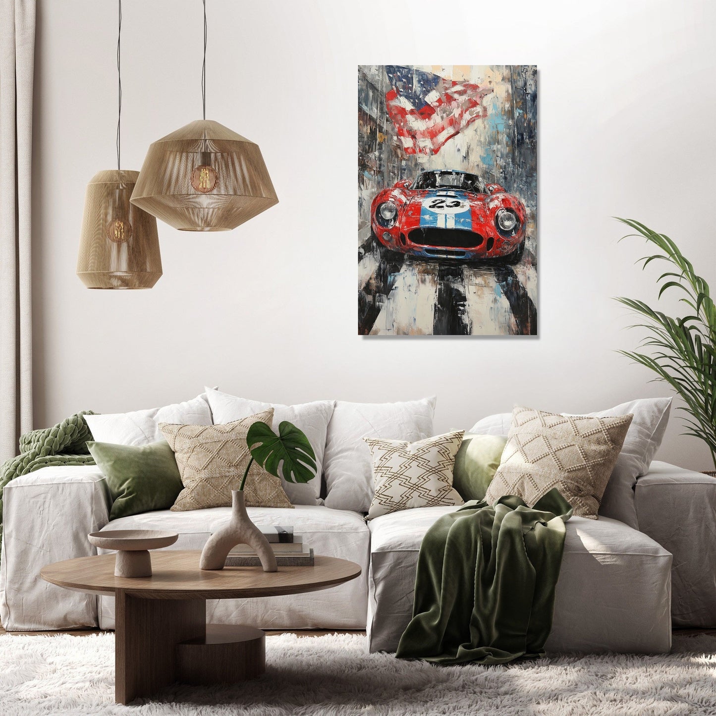 Thrilling Finish Line Canvas
