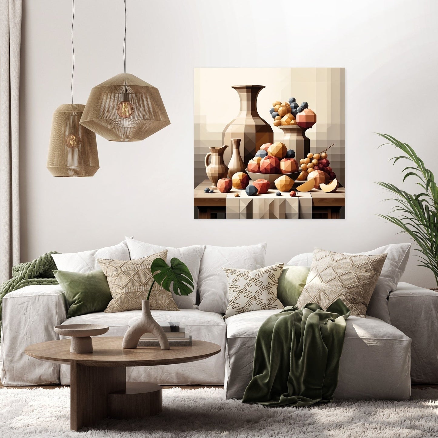 Geometric Still Life Canvas